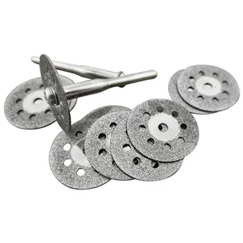 

12 Pcs Rotary Tool Circular Saw Blades Cutting Wheel Discs Mandrel Dremel Cutoff JDH99
