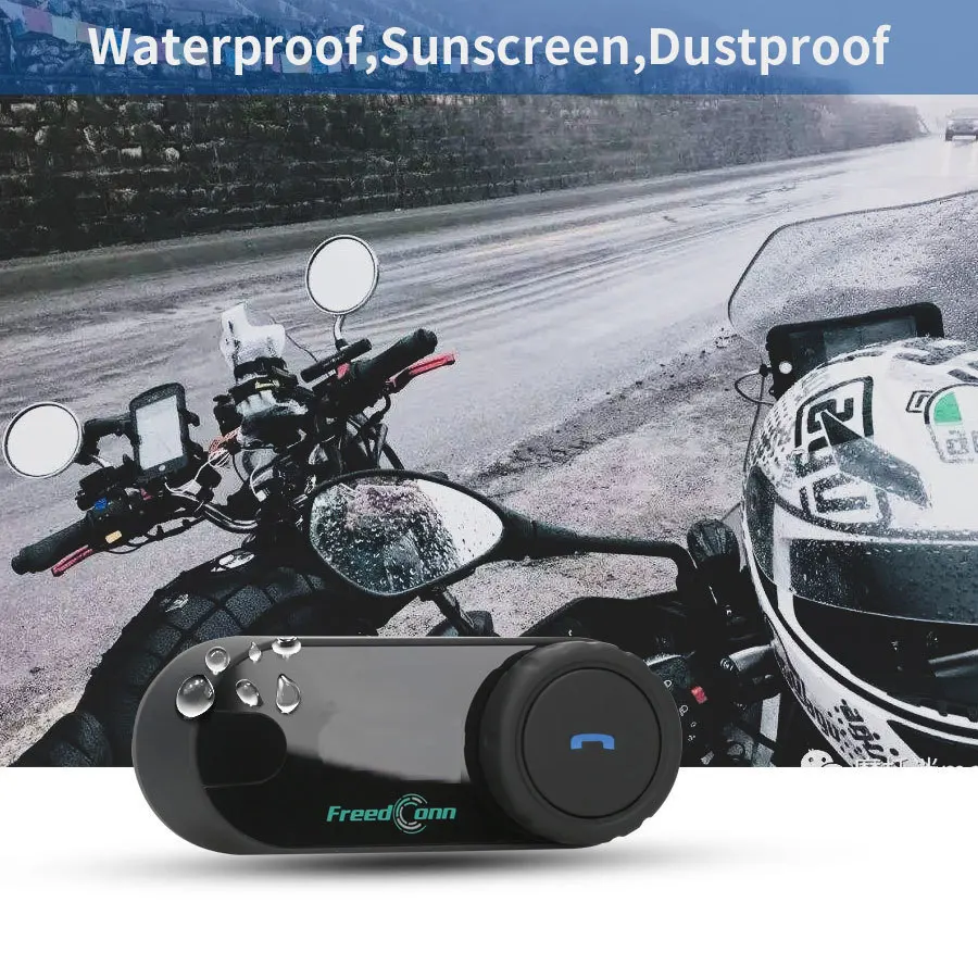 2 шт FreedConn мотоциклетный домофон Bluetooth шлем T-COM OS FM 2 Rider BT переговорные мото стерео HandFree гарнитуры микрофон