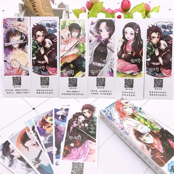 

36pcs/set Anime Demon Slayer Kimetsu no Yaiba Anime Bookmark Child Student Kawaii Gift Bookmarks Office Stationery