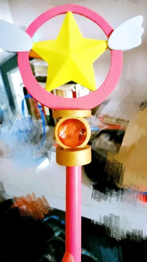 Волшебная карточка для девочек sakura star head Bird head staff Cardcaptor Sakura волшебная палочка высокого качества такая же, как и персонаж