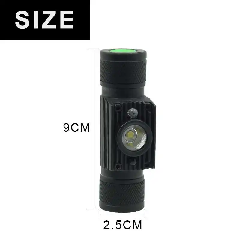 Buy 2000LM L2 LED Sensor Head Lamp Rechargeable Headlight Waterproof Induction Head Torch 18650 Headlamp with Charger for Hunting