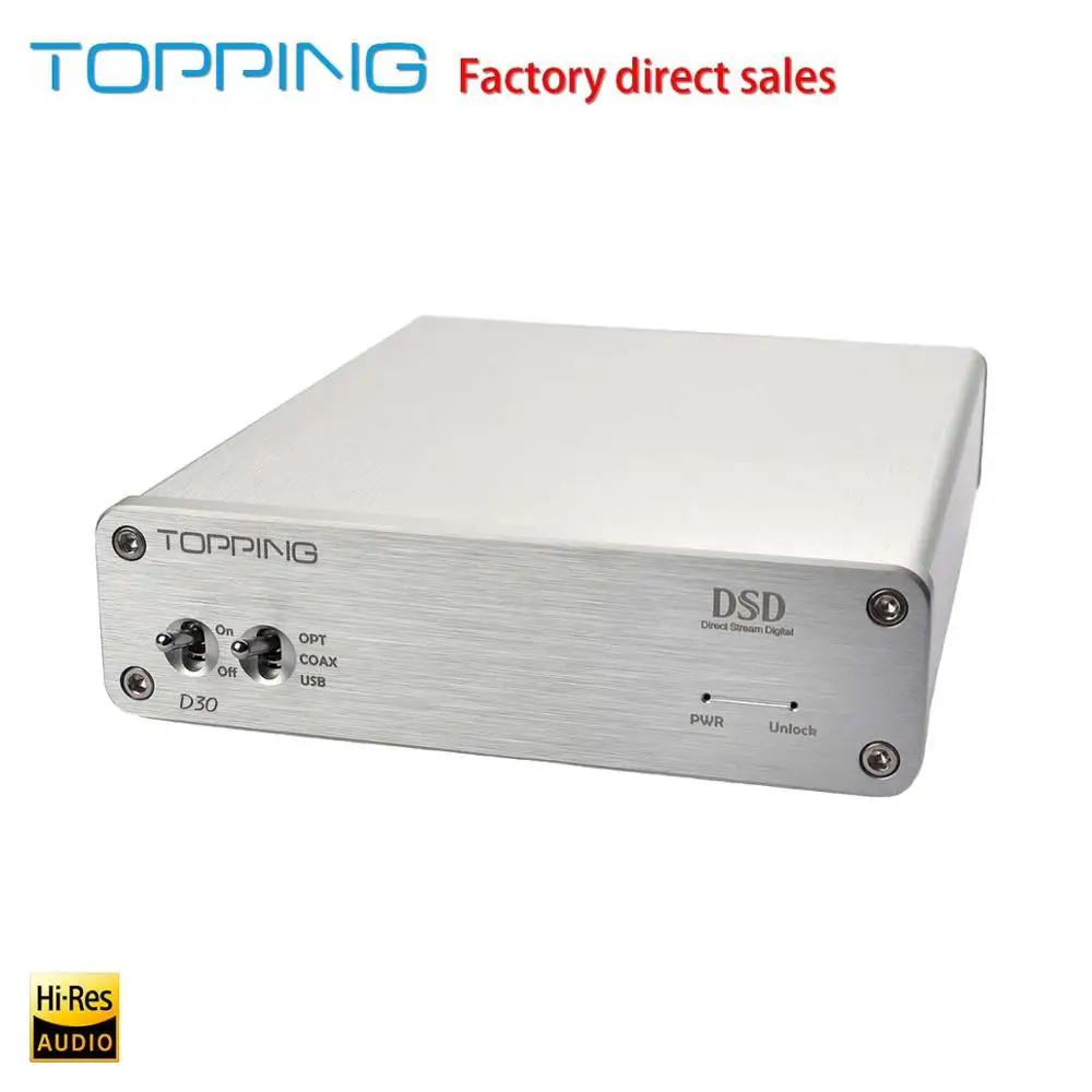 Топпинг D30 DSD hifi fever Настольный MP3 аудио декодер плата XMOS USB DAC коаксиальный Оптическое волокно CS4398 24 бит 192 кГц магазин