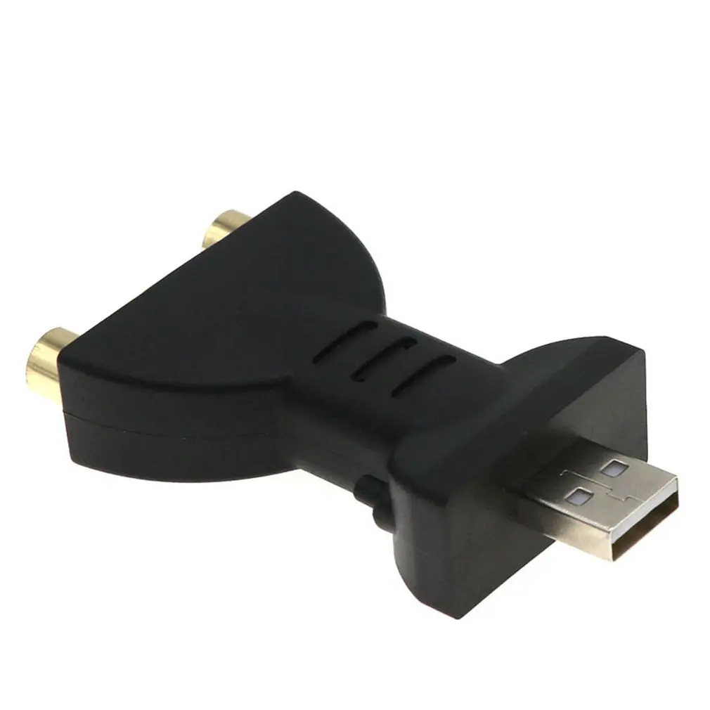 USB позолоченный штекер 3RCA Женский аудио адаптер видео AV tv Box DVD передача сигнала аудио конвертер