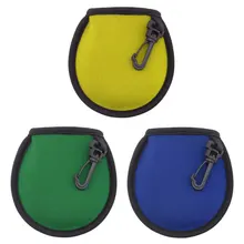 3PCS Dirt Wiping Pocket with Clip for Golf Balls Cleaning Tool Golf Pocket Cleaner Pouch Golf Ball Cleaner Washer Pouch