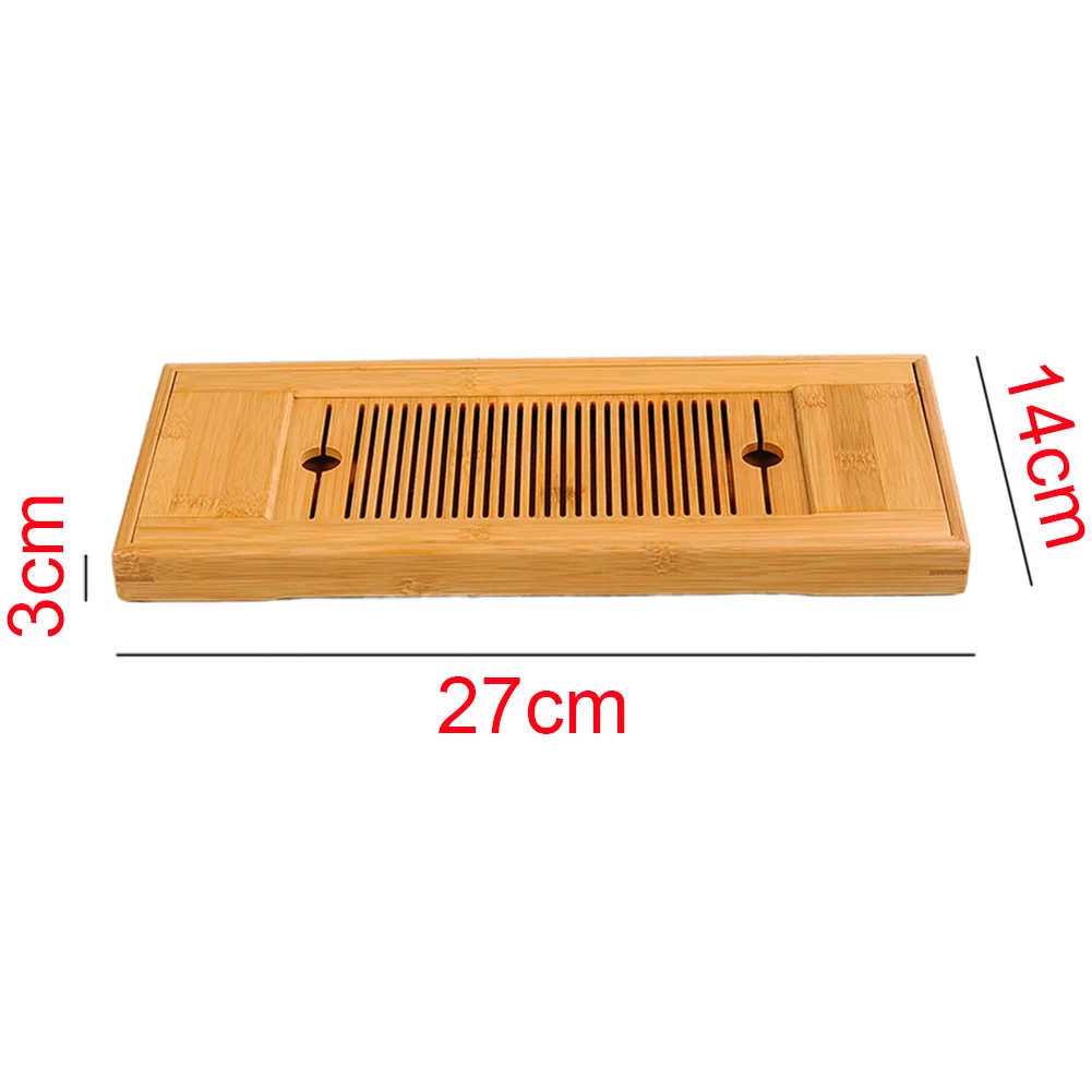 Доска для домашнего ремесла прямоугольная сервировочная стойка для стола со вкусом Чайный домик чайный поднос с дренажным инструментом китайский бамбук