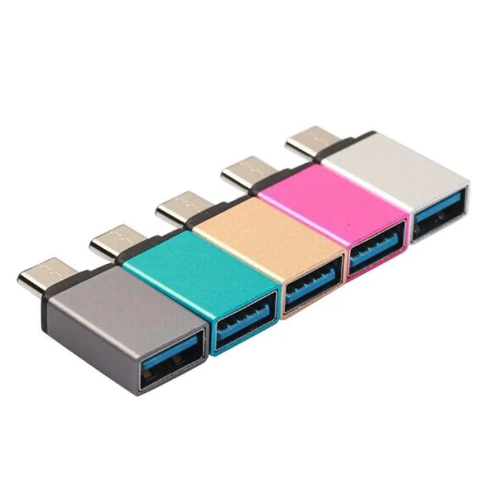 Mini type-C к USB 3,0 адаптер из алюминиевого сплава OTG конвертер для всех тип-c мобильных телефонов планшетных ПК PUO88