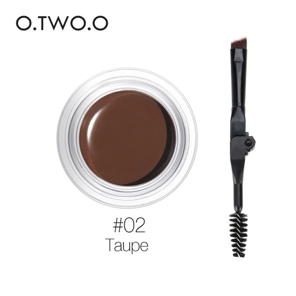 03 O.TWO.O Eyebrow Gel 6 Color 3D Natural Brown Eyebrow Shade With Brush Long Lasting Makeup Professional Brow Paint Women Cosmetic - Цвет: 03
