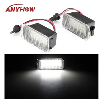 

2Pcs Car License Plate Lights For Ford Fiesta Focus KUGA GALAXY C-MAX Clear Shell White Light License Plate Light Lamps Bulbs