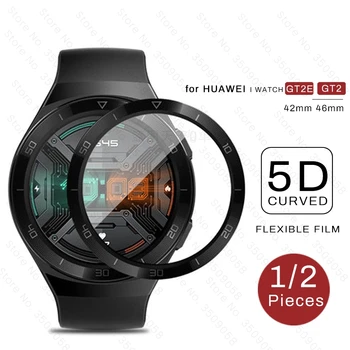 

2Pieces soft fiber protective film for huawei wath gt2e gt 2e gt2 e screen protector hauwei wacth gt2 42mm 46mm smartwacth film