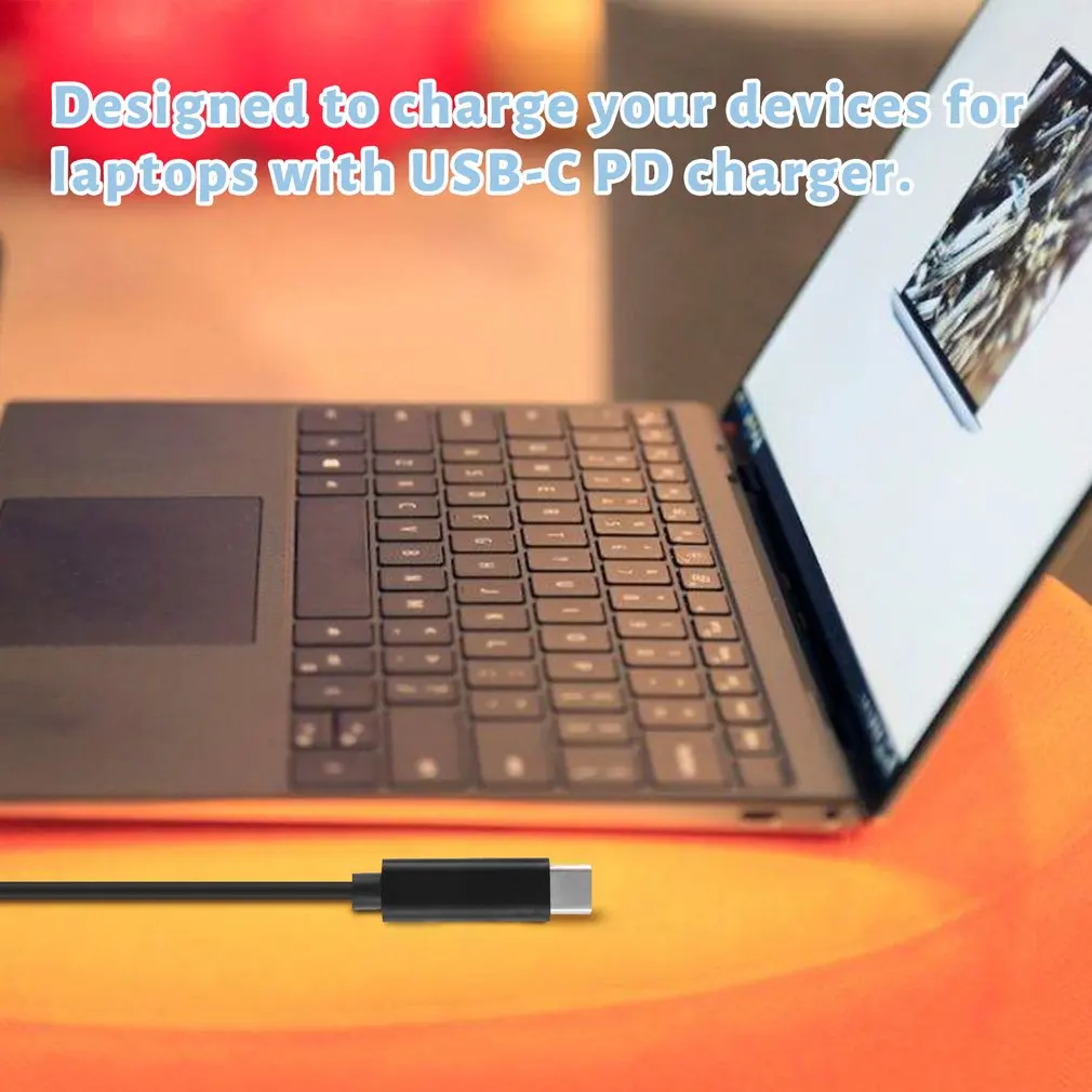 Pd Usb Type C To Direct Current Converter Laptop Charging Cable Cord