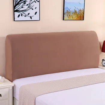 

Elastic Headboard Cover Solid Color Bed Headboard Cover Dustproof King Bedspread Bed Head Back Dust Cover Home Decoration