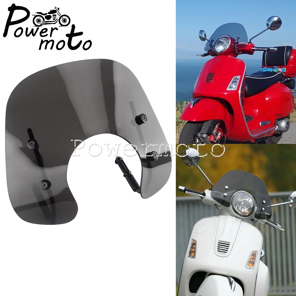 1 Set Smoke Motorcycle Airflow Wind Screen Wind Deflectors Protection  Windshield for Piaggio Vespa GTS 250 GTS 300 2019 2021|Windscreens \u0026 Wind  Deflectors| - AliExpress