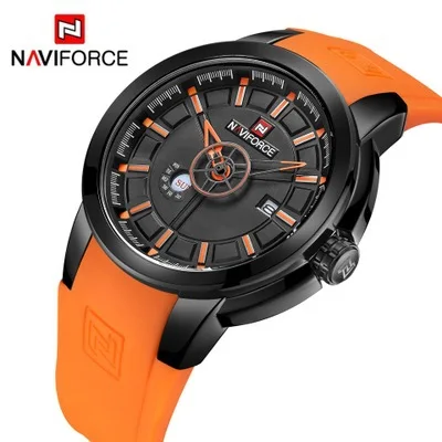 

Xiang naviforce Calendar Large Dial MEN'S Watch MEN'S Table Waterproof Leather Strap Watch Sports Watch Quartz Watch