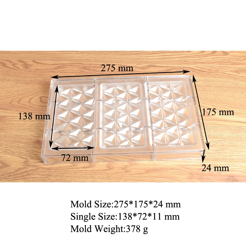 SHENHONG ромбовидные формы для конфет из поликарбоната формы для шоколада кондитерские изделия десерт Выпекание поднос Кондитерские инструменты кухонные формы для выпечки