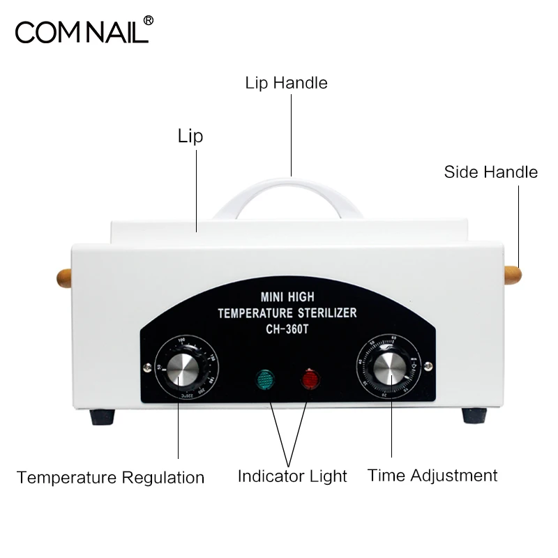 300W Portable Dry Heat High Temperature Sterilizer Medical Autoclave Manicure Tool Sterilizer For Nails Pedicure Salon