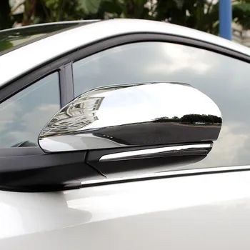 

ABS chrome decoration stick rear view rearview side glass mirror trim frame 2pcs for Toyota CHR 2018 2019 car accessories