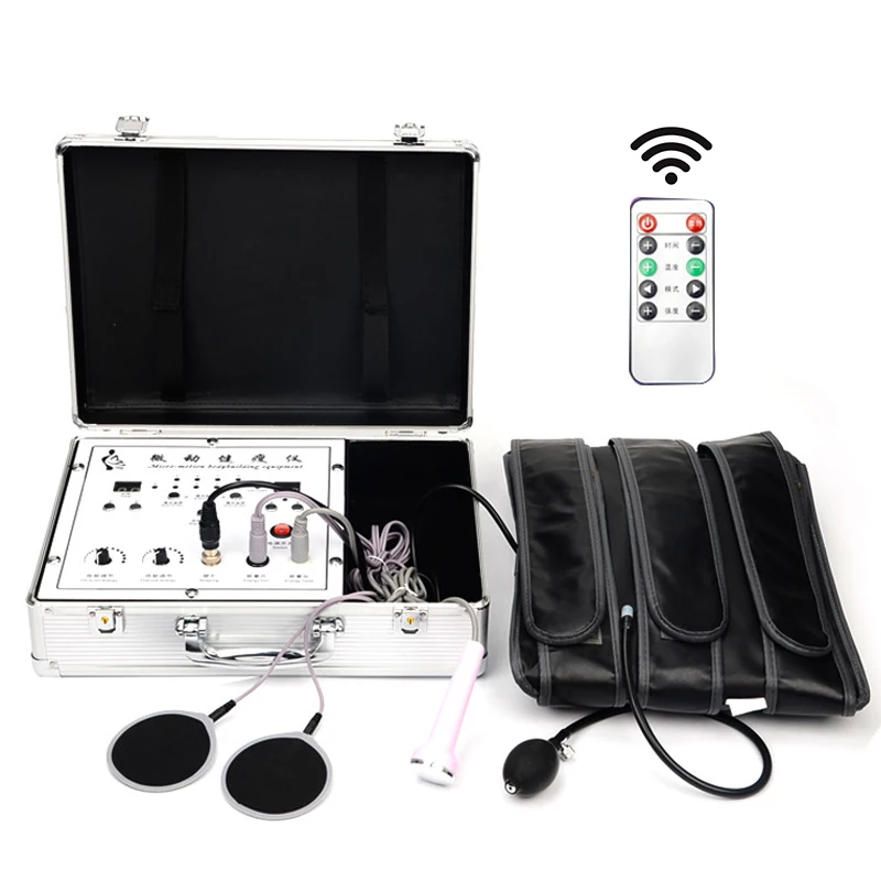 Remote Control Acid and Alkali Level DDS Pulse Bioelectric Massager Regulation Dredge Meridian Physiotherapy Heat Slimming Belt | Красота и