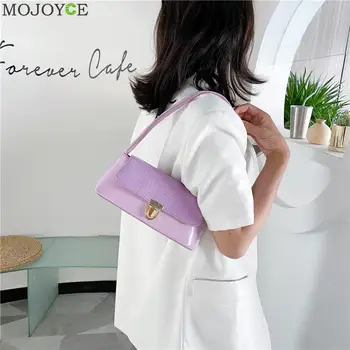 

Women Casual Shoulder Messenger Bags PU Leather Pure Color Chain Tote Purses Youth Ladies Simple Versatile Bag