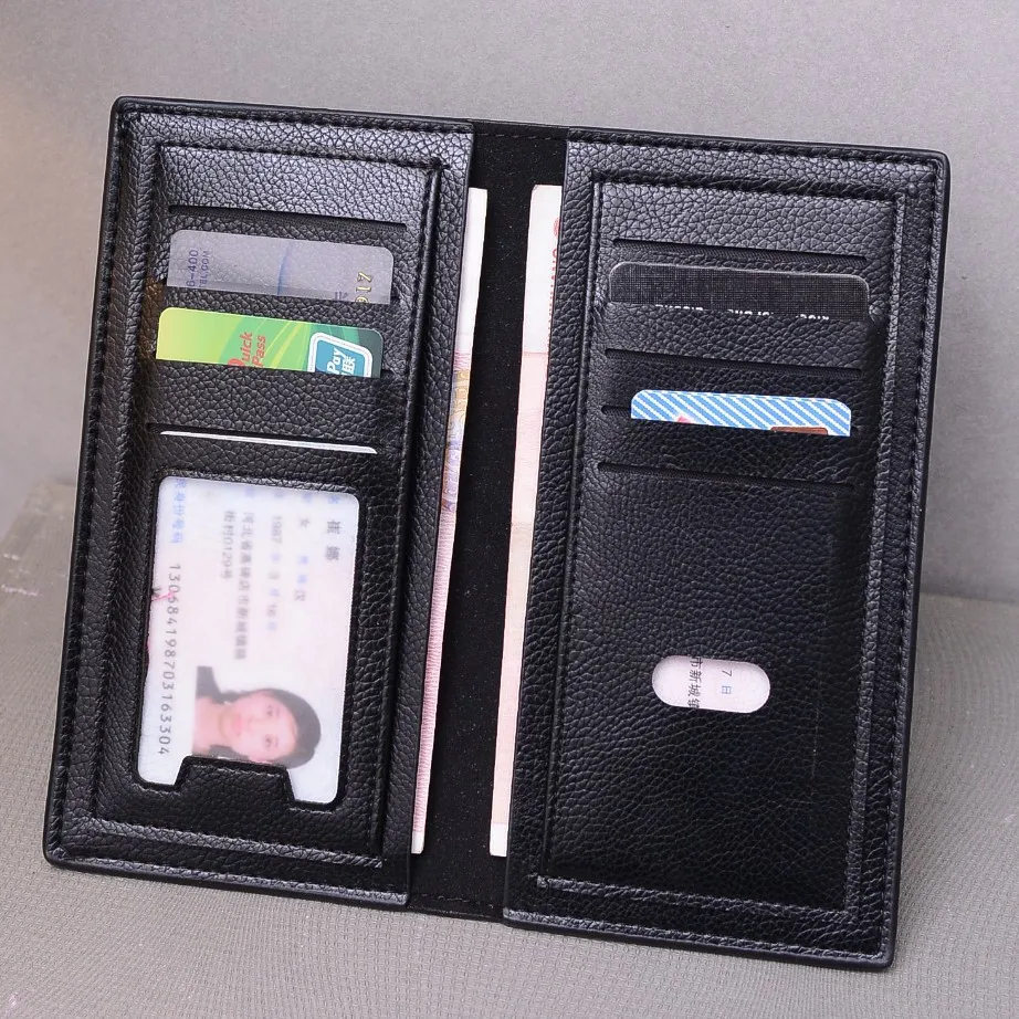 

Wallet Men's Long Korean-style Youth Card Bit More Leather Wallet Men's Genuine Product Thin Simple Fashion Business Students Wa
