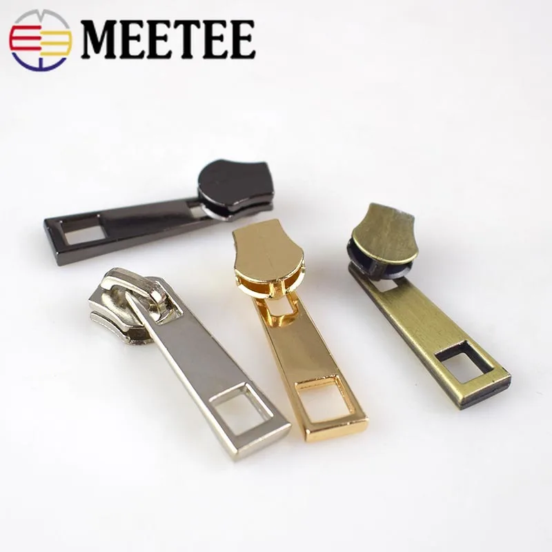 10 шт. Модные 5 # металлические застежки молнии слайдеры для металлической сумка