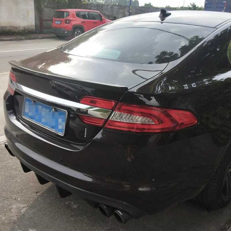 Для Jaguar XF спойлер из углеволокна Багажник крыло багажника задний бампер спойлер 2009- задний губа автомобильный хвост Jaguar автозапчасти
