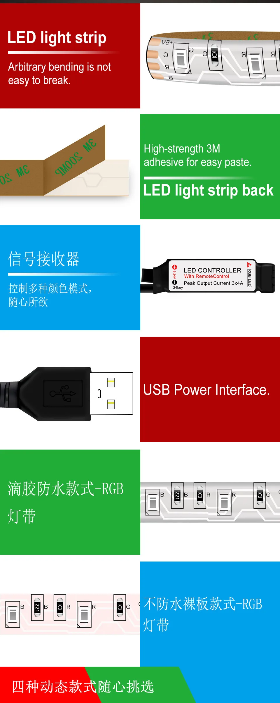 USB DC 5V SMD 2835 Светодиодная лента светильник инфракрасный пульт дистанционного управления Водонепроницаемая светодиодная лента Гибкая Диодная лента