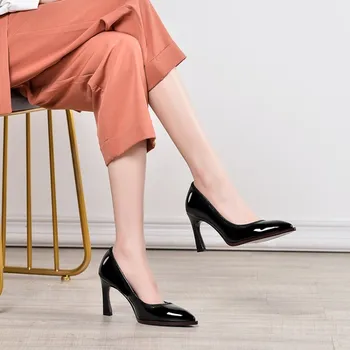 

Strange Style Patent Leather Mary Janes Sexy High Heels Party Women Shoes Women Buckle Shoes Office Ladies Shoes Women Heels