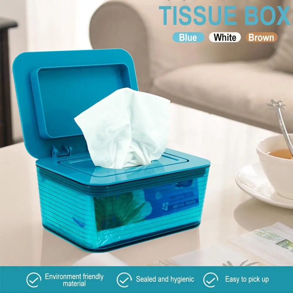 Wet Tissue Box Desktop Seal Baby Wipes Paper Storage Box Household Plastic Saszetka Na Chusteczki Napkin Holder