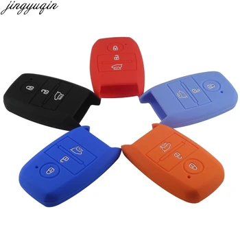 

15X Remote 3Button Silicone Car Key Fob Shell Cover Case For Kia Rio Ceed Soul Sportage Sorento Carens Picanto Skin Holder Smart