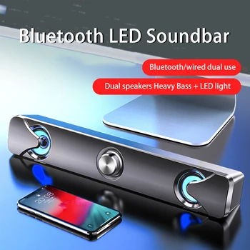 

Portable Bluetooth Speaker Wireless Extra Bass Column Support AUX Wired Subwoofer Loudspeaker Computer Speakers for PC Phones