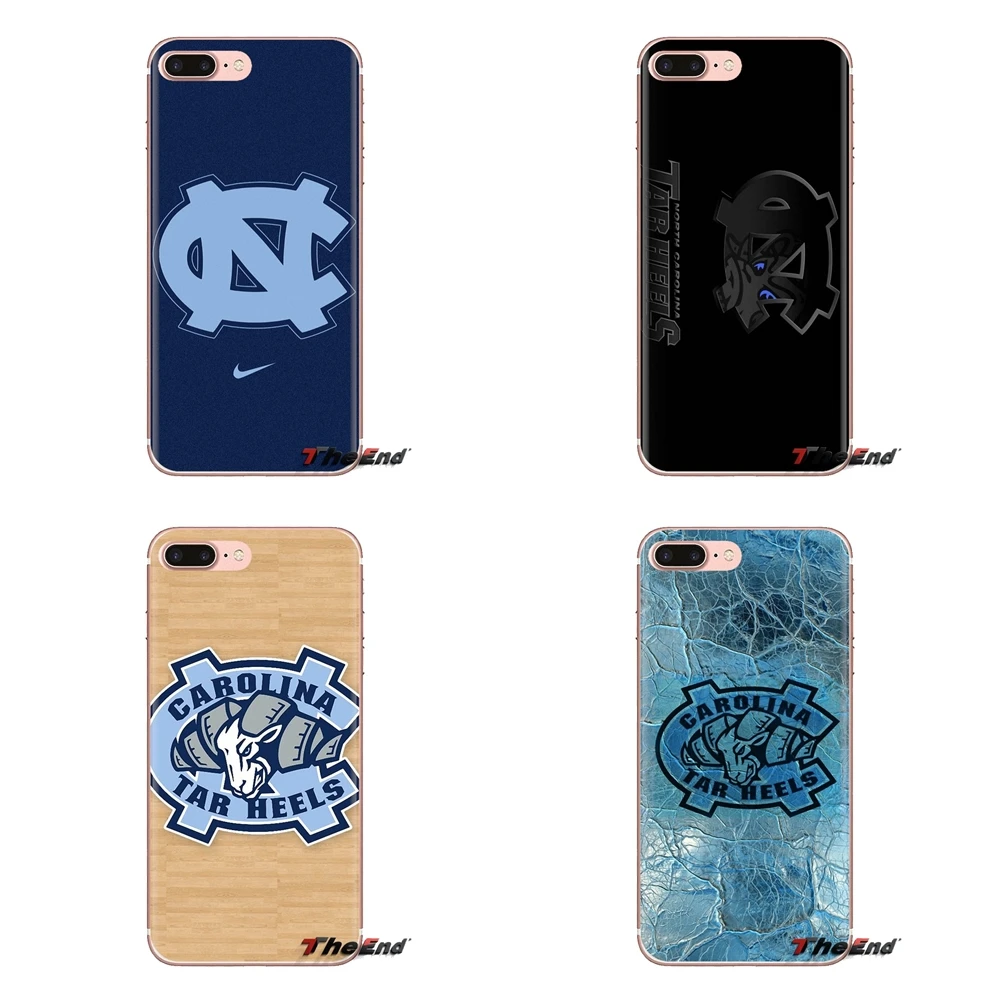 For iPhone XS Max XR X 4 4S 5 5S 5C SE 6 6S 7 8 Plus Samsung Galaxy J1 J3 J5 J7 A3 A5 University of North Carolina Logo TPU Case |