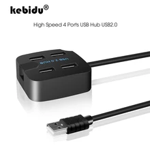 Kebidu usb-хаб 3,0 Мульти USB 3,0/2,0 высокоскоростной разветвитель 4 порта usb-хаб для ПК компьютер аксессуар с держателем телефона все в одном