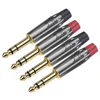 10pcs/lot Mono/Stereo Jack 6.35mm Male Plug Wire Connector Guitar Microphone MIC 6.3MM Plug Audio Connector Factory Wholesales ► Photo 3/6