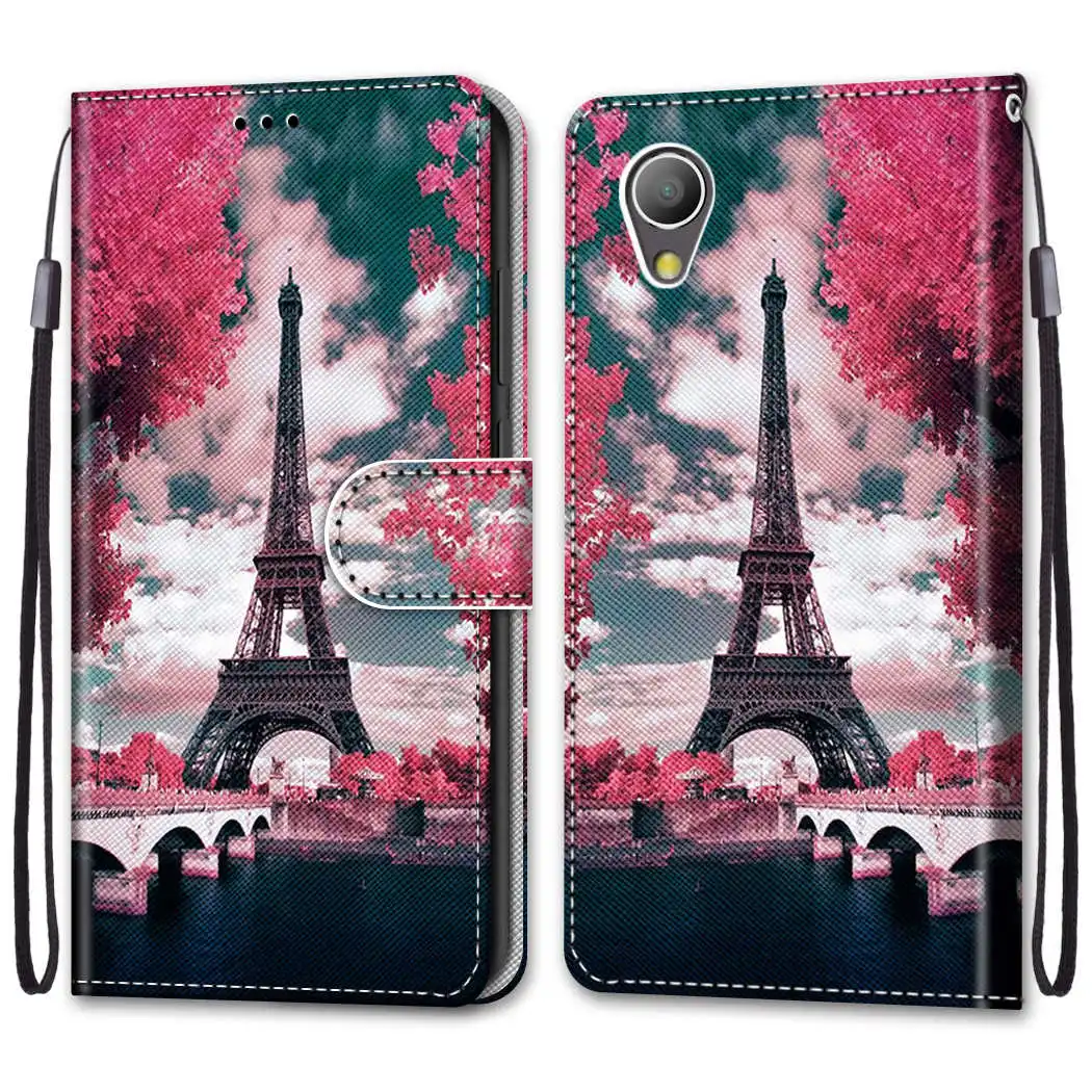 Флип-чехол для Alcatel 1 чехол 5," кожаный чехол-бумажник для Alcatel 1 чехол для телефона роскошный магнитный держатель для карт - Цвет: 8