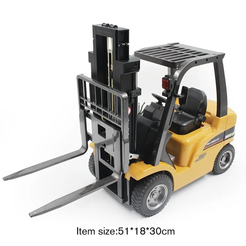 Вилочный погрузчик HUINA TOYS 1577 1/10 8CH из сплава с дистанционным управлением грузовик