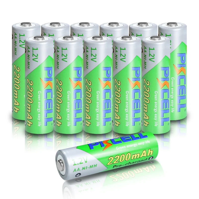 NIMH Batteries Pile PKCELL Aa Rechargeable 2200MAH for Camera Toys 2A 8/12pcs