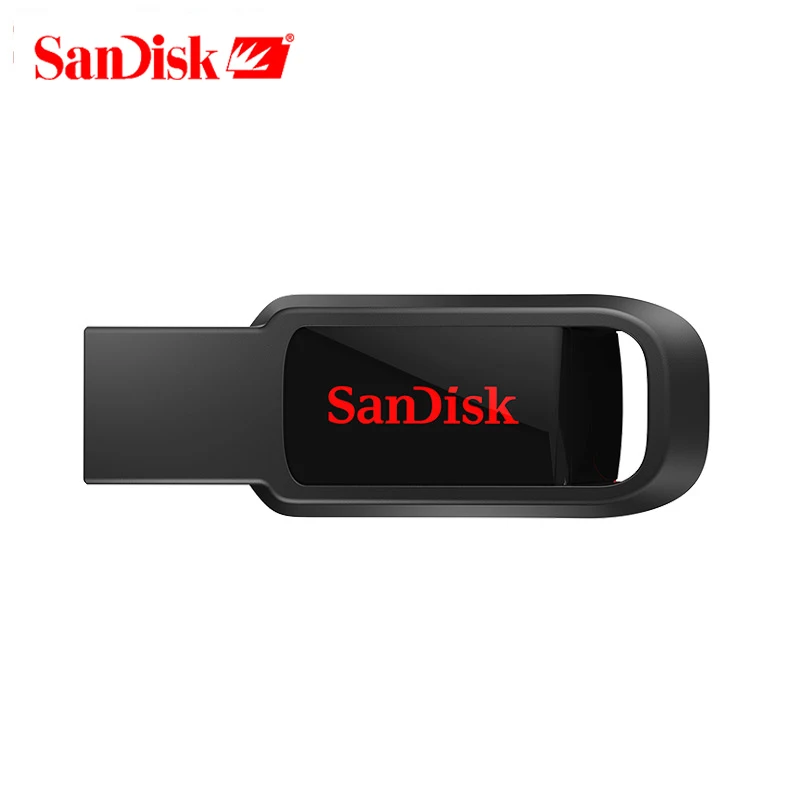 USB флеш-накопитель SanDisk CZ61, USB 2,0, 128 ГБ, 64 ГБ, 32 ГБ, 16 ГБ, флеш-накопитель, черная u-образная флешка, поддержка официальной проверки