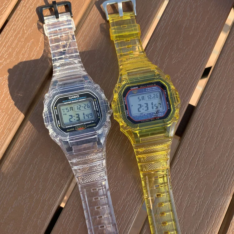 Watch Band Strap For Casio DW5600 GW-5610 Bracelet Watchband Cover Resin Wristband Screen Protectors Case for G-SHOCK Wrist band