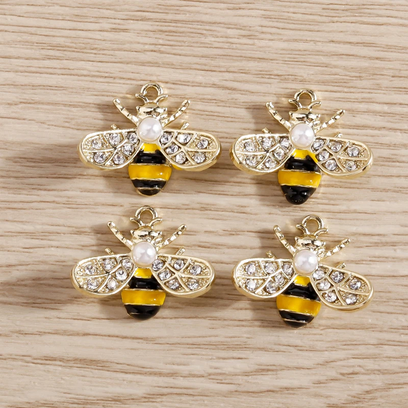 Crystal Bumble Bee Charm