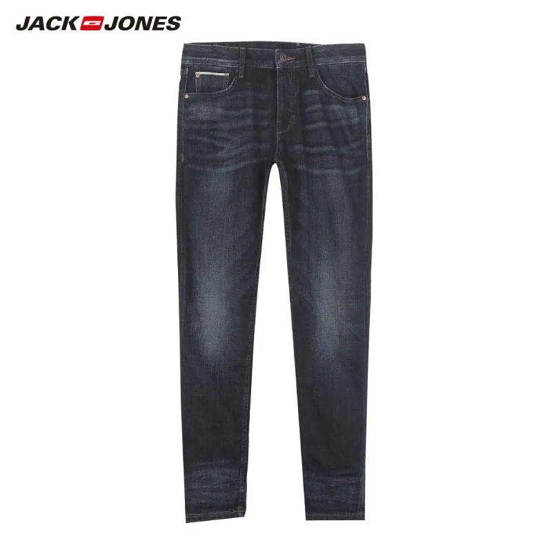 JackJones, мужские зимние Стрейчевые облегающие джинсы, модные классические джинсы, 219132559
