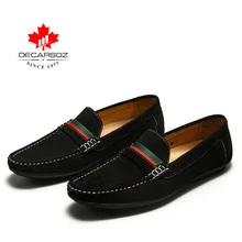 Sapatos masculinos 2020 primavera moda mocassins calçados de camurça deslizamento-on marca masculina sapatos masculinos de lazer sapatos casuais(China)