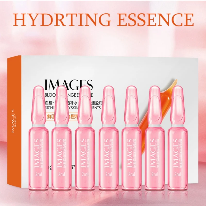 

2mlx7pcs Orange Blood Face Serum Vitamin C Ampoule Essence Hyaluronic Acid Nicotinamide Brightening Moisturizing Skin Care