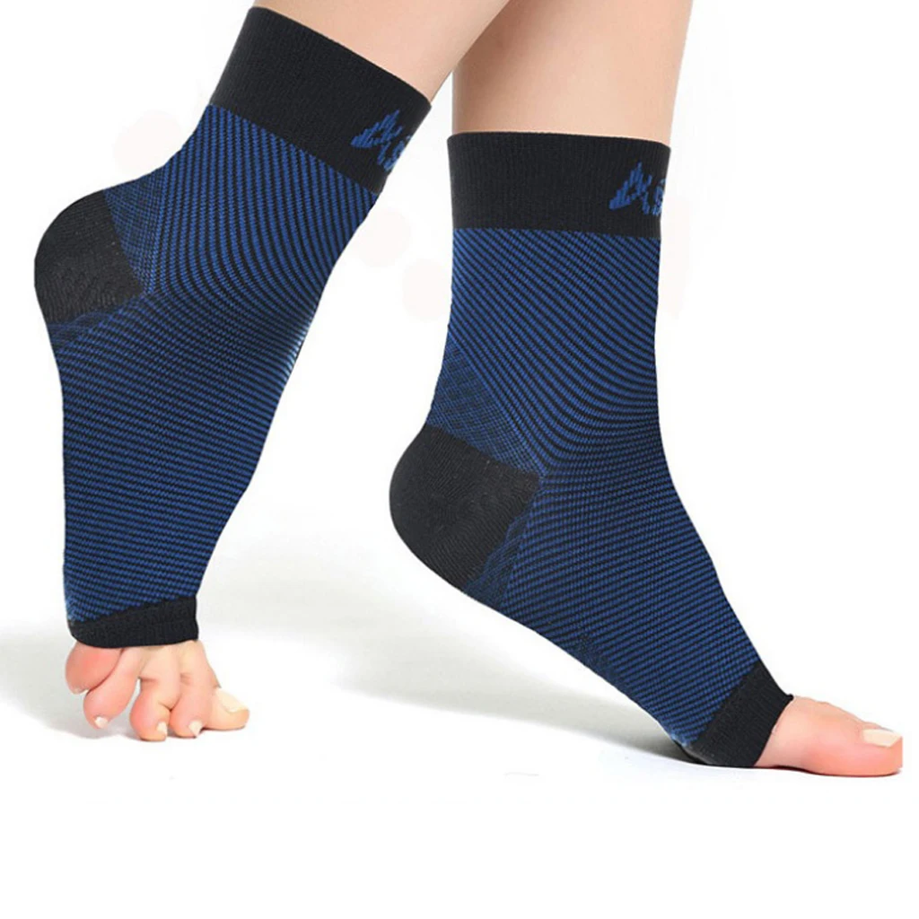Мягкие Компрессионные спортивные носки для ног, защитные Дышащие носки, поддерживающие лодыжки, с супинатором для мужчин