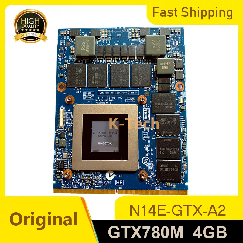 Графическая карта GTX 780M GTX780M 4G для ноутбука Dell M17X R5 M18X R2 R3 R4 DDR5 Clevo | Компьютеры и