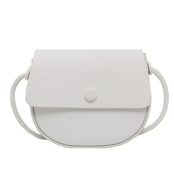 

Fashion Lady Messenger Bag Small Women Shoulder Bag White Simple Female Dating Bag Light Artificial Leather Solid Color