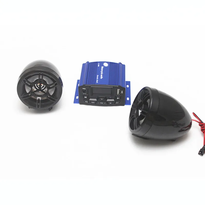 Мотоцикл противоугонные колонки USB аудио система стерео FM MP3 ATV Chopper на заказ для