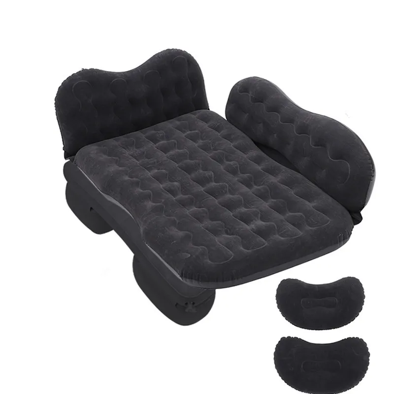 Car Travel bed with air pump Mattress Sleep Outdoor Soft Sofa Camping Air Matt Pillows Cushion Multifunctional Auto Accesories