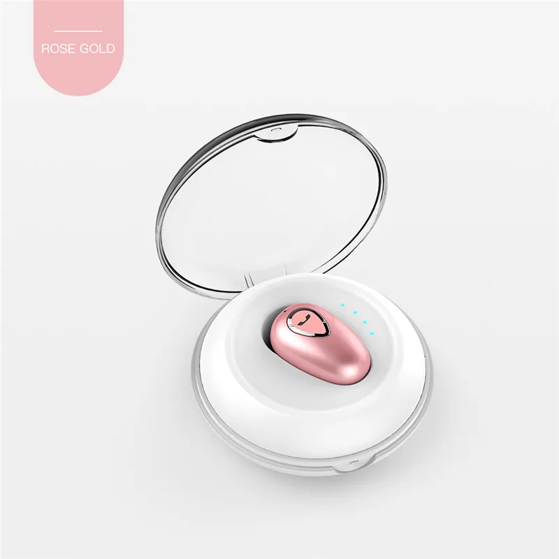 HDT rose gold BONY TWS Bluetooth 5,0 наушники Airdots беспроводные наушники 3d Стерео шумоподавление отпечатков пальцев сенсорная игровая гарнитура - Цвет: HDT rose gold