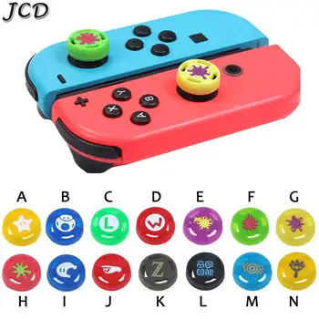 

JCD 4pcs Silicone Thumb Stick Grip Caps Analog Joystick Cover Case For Mario Nintend Switch NS JoyCon Controller Joy-Con Joypad