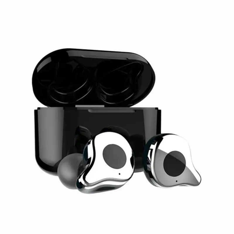 ice silver E12 TWS Bluetooth 5,0 Беспроводная гарнитура HiFi стерео наушники спортивные наушники с быстрой зарядкой чехол работает для iOS и Android - Цвет: ice silver